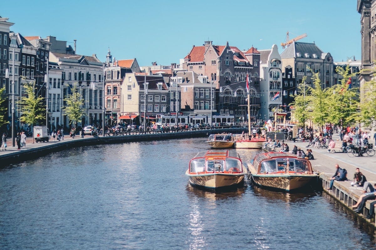 river view in Amsterdam